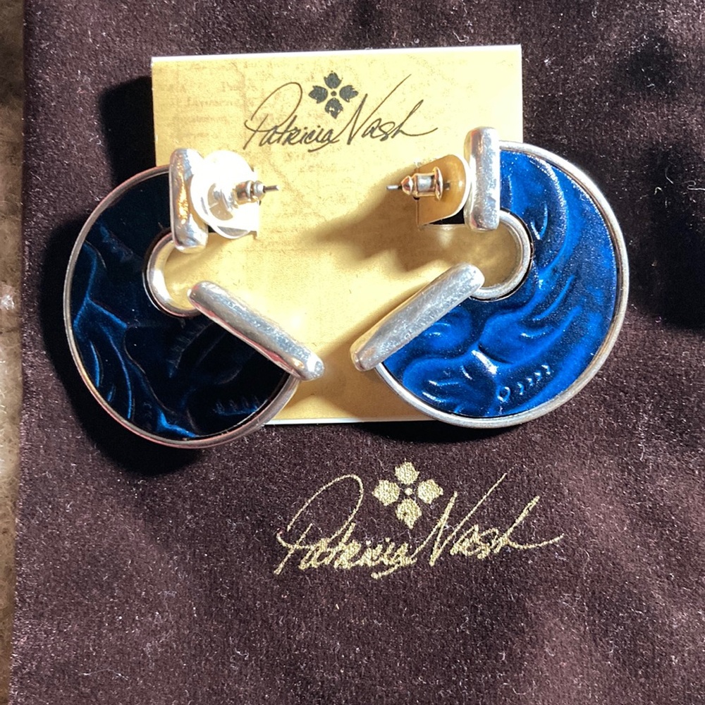 Patricia Nash Earrings Blue NWT